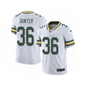 Men's Nike Green Bay Packers #36 LaDarius Gunter Limited White Rush NFL Jersey