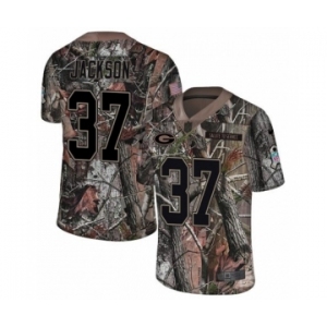 Men's Nike Green Bay Packers #37 Josh Jackson Limited Camo Rush Realtree NFL Jersey