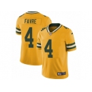 Men's Nike Green Bay Packers #4 Brett Favre Limited Gold Rush NFL Jersey