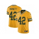 Men's Nike Green Bay Packers #42 Morgan Burnett Limited Gold Rush NFL Jersey