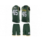 Men's Nike Green Bay Packers #45 Vince Biegel Limited Green Tank Top Suit NFL Jersey