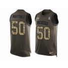 Men's Nike Green Bay Packers #50 Blake Martinez Limited Green Salute to Service Tank Top NFL Jersey