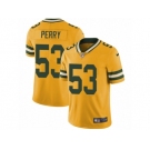 Men's Nike Green Bay Packers #53 Nick Perry Limited Gold Rush NFL Jersey