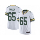 Men's Nike Green Bay Packers #65 Lane Taylor Limited White Rush NFL Jersey