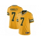 Men's Nike Green Bay Packers #7 Brett Hundley Limited Gold Rush NFL Jersey