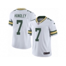 Men's Nike Green Bay Packers #7 Brett Hundley Limited White Rush NFL Jersey