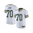 Men's Nike Green Bay Packers #70 T.J. Lang Limited White Rush NFL Jersey