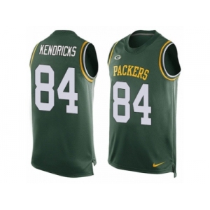 Men's Nike Green Bay Packers #84 Lance Kendricks Limited Green Player Name & Number Tank Top NFL Jersey