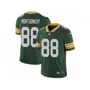 Men's Nike Green Bay Packers #88 Ty Montgomery Vapor Untouchable Limited Green Team Color NFL Jersey
