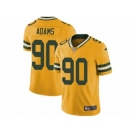 Men's Nike Green Bay Packers #90 Montravius Adams Limited Gold Rush NFL Jersey