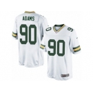 Men's Nike Green Bay Packers #90 Montravius Adams Limited White NFL Jersey