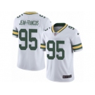 Men's Nike Green Bay Packers #95 Ricky Jean-Francois Limited White Rush NFL Jersey