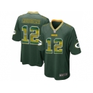 Nike Green Bay Packers #12 Aaron Rodgers Green Team Color Men's Stitched NFL Limited Strobe Jersey