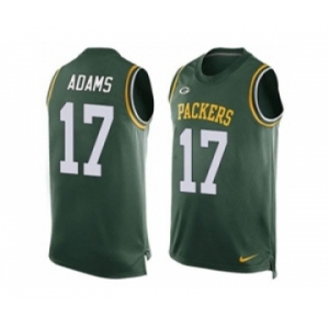 Nike Green Bay Packers #17 Davante Adams Green Team Color Men's Stitched NFL Limited Tank Top Jersey