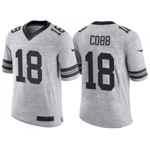 Nike Green Bay Packers #18 Randall Cobb 2016 Gridiron Gray II Men's NFL Limited Jersey
