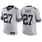 Nike Green Bay Packers #27 Eddie Lacy 2016 Gridiron Gray II Men's NFL Limited Jersey