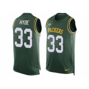 Nike Green Bay Packers #33 Micah Hyde Green Team Color Men's Stitched NFL Limited Tank Top Jersey