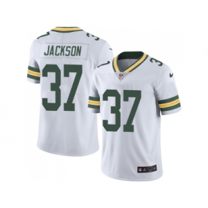 Nike Green Bay Packers #37 Josh Jackson White Men Stitched NFL Vapor Untouchable Limited Jersey