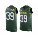 Nike Green Bay Packers #39 Demetri Goodson Green Team Color Men's Stitched NFL Limited Tank Top Jersey