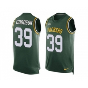 Nike Green Bay Packers #39 Demetri Goodson Green Team Color Men's Stitched NFL Limited Tank Top Jersey