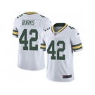 Nike Green Bay Packers #42 Oren Burks White Men Stitched NFL Vapor Untouchable Limited Jersey