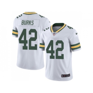 Nike Green Bay Packers #42 Oren Burks White Men Stitched NFL Vapor Untouchable Limited Jersey