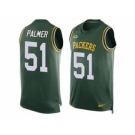 Nike Green Bay Packers #51 Nate Palmer Green Team Color Men's Stitched NFL Limited Tank Top Jersey