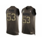 Nike Green Bay Packers #53 Nick Perry Green Men's Stitched NFL Limited Salute To Service Tank Top Jersey