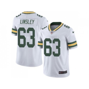 Nike Green Bay Packers #63 Corey Linsley White Men's Stitched NFL Limited Rush Jersey