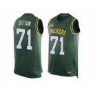 Nike Green Bay Packers #71 Josh Sitton Green Team Color Men's Stitched NFL Limited Tank Top Jersey