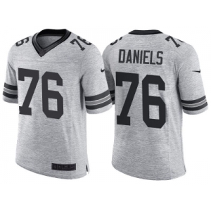 Nike Green Bay Packers #76 Mike Daniels 2016 Gridiron Gray II Men's NFL Limited Jersey