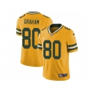 Nike Green Bay Packers #80 Jimmy Graham Yellow Men Stitched NFL Limited Rush Jersey