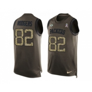 Nike Green Bay Packers #82 Richard Rodgers Green Men's Stitched NFL Limited Salute To Service Tank Top Jersey