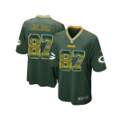 Nike Green Bay Packers #87 Jordy Nelson Green Team Color Men's Stitched NFL Limited Strobe Jersey