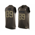 Nike Green Bay Packers #89 Jared Cook Green Men's Stitched NFL Limited Salute To Service Tank Top Jersey