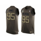 Nike Green Bay Packers #95 Datone Jones Green Men's Stitched NFL Limited Salute To Service Tank Top Jersey