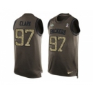 Nike Green Bay Packers #97 Kenny Clark Green Men's Stitched NFL Limited Salute To Service Tank Top Jersey