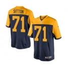 Nike Limited Josh Sitton Navy Blue Youth Jersey - Green Bay Packers #71 NFL Alternate