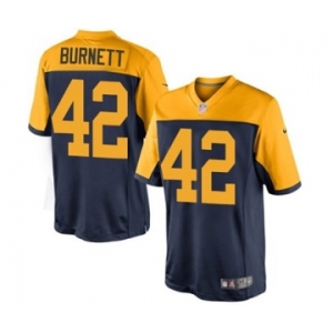 Nike Limited Morgan Burnett Navy Blue Youth Jersey - Green Bay Packers #42 NFL Alternate