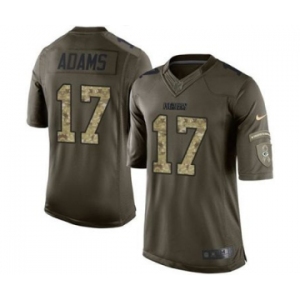 nike nfl jerseys green bay packers #17 adams army green[nike Limited Salute To Service]