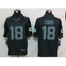 nike nfl jerseys green bay packers #18 cobb black[nike limited]