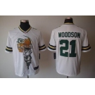 nike nfl jerseys green bay packers #21 woodson white helmet tri-blend limited]