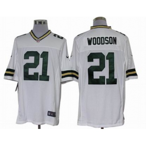 nike nfl jerseys green bay packers #21 woodson white[nike limited]