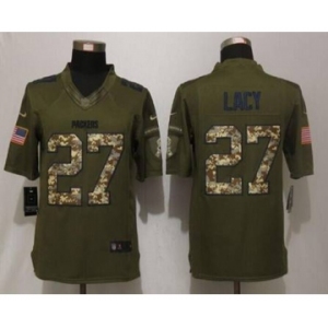 nike nfl jerseys green bay packers #27 lacy army green[nike Limited Salute To Service]