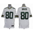 nike nfl jerseys green bay packers #80 driver white[nike limited]