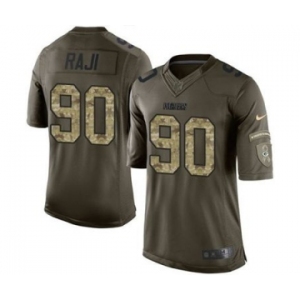 nike nfl jerseys green bay packers #90 raji army green[nike Limited Salute To Service]