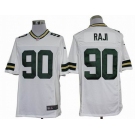 nike nfl jerseys green bay packers #90 raji white[nike limited]