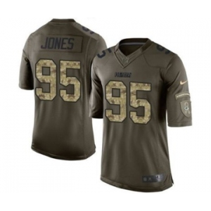 nike nfl jerseys green bay packers #95 jones army green[nike Limited Salute To Service]