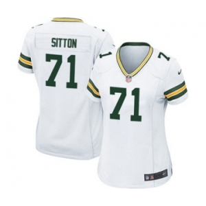 Nike Game Josh Sitton White Women's Jersey - Green Bay Packers #71 NFL Road