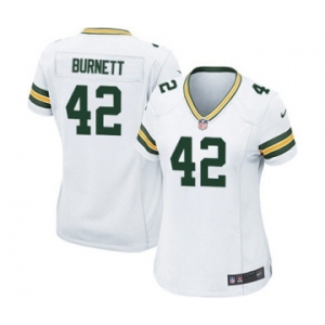 Nike Game Morgan Burnett White Women's Jersey - Green Bay Packers #42 NFL Road